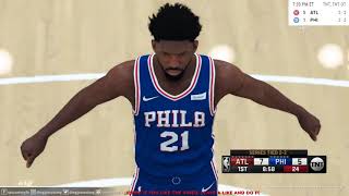 ATLANTA HAWKS vs PHILADELPHIA 76ERS ! GAME 5 PLAYOFFS!! SIM GAME LIVE NBA 2k!