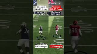 Strongest CFB 25 Player vs Weakest CFB 25 Player Who Will Win?