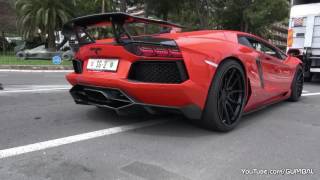 INSANE!! Lamborghini Aventador w  Capristo Exhaust Shooting FLAMES!!