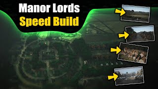 Manor Lords | Speed Build | One Part From Beginning to End