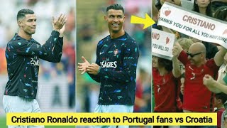 ✅ Cristiano Ronaldo reaction to Portugal fans Portugal 1 - 2 Croatia