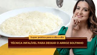 Aprenda como deixar o arroz soltinho