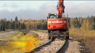 HMAG PRO Hydraulic Magnet on Railway