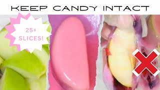 Best Way to Keep Candy Intact on Candied Apple Slices