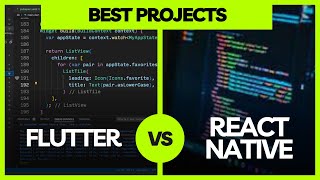 Flutter Best Projects vs React Native Best Projects: Which Framework Excels?