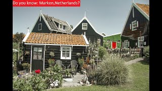 Walking : Marken is a small peninsula located in the Markermeer, a lake in the Netherlands.