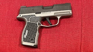 Sig Sauer P365X Upgrades Pt1: Grey Guns Laser Etched Grip in Gunmetal Gray