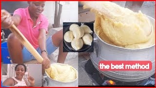 How to prepare authentic Ghana banku... the Ga's way of preparing banku @TheCookingFoodie