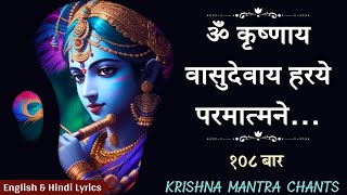 श्रीकृष्ण सब दुःख दूर करेंगे - Om Krishnaya Vasudevaya Krishna Mantra 108 Times For Abundance