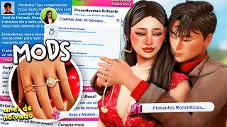 os melhores MODS para ROMANCES REALISTAS no the sims 4 💋 (presentes, anel de noivado, novos beijos)