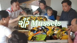 cooking mussels