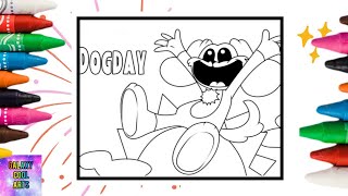 Dog Day From Smiling Critters Coloring Pages #coloring #drawing #smiling  #smile #dog