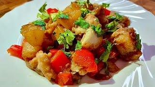 Рыба по восточному / рецепт вкусной рыбы / как приготовить треску