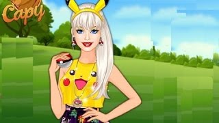 Barbie in The style of Pokemon Go best video game for girls