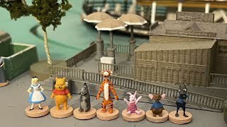 Hand Painted Z Scale Characters for Olszewski Disneyland Fantasyland Platform.