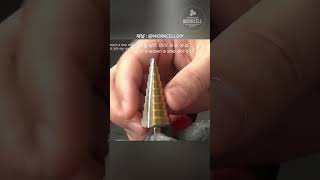 스텝 드릴 비트를 날카롭게 재연마 하기 How to sharpen a step drill bit #shorts