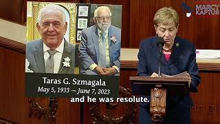 Floor Speech in Honor of Taras G. Szmagala