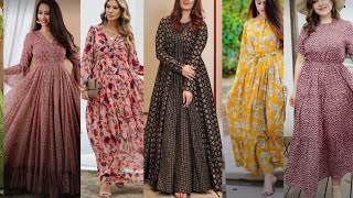 Very comfortable & Stylish long maxi frock gown  dresses 👗 latest designs collection