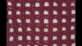 mesh stitch - how to crochet - pattern 9