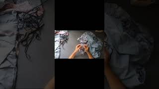 Waist Garterized dress 👗 How to attach.