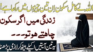 Allah NY Kamil sukoon in 3 cheezon main rakha ha | اللّٰہ نے کامل سکون اِن تین چیزوں میں رکھا ہے