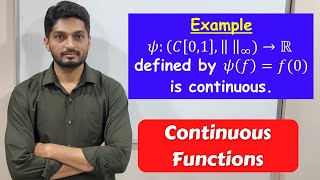 Example of continuous function  | L36 | TYBSc Maths | Continuous Functions @ranjankhatu