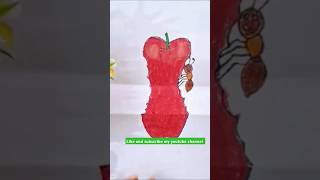 How to Drawing ant eating Apple #shorts #ytshorts #viralvideo #viralshorts #art #drawing #painting