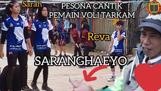 cantiknya pemain volleyball tarkam tertangkap kamera saat warming up mutiara dwiba