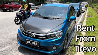 I rent a Fully Accessorized Perodua Bezza from Trevo (Bezza is the best selling car in Malaysia)