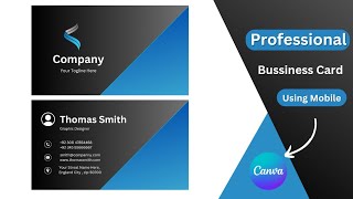 How to Make Bussniess Card in Mobile || How Bussiness Card on Canva