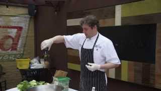 MFM chef demo Nick Leahy from Saltyard, 6/13/2015