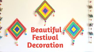 Ganpati Decoration Ideas 2022 | Eco Friendly Decoration Idea for Ganpati at Home |गणपती डेकोरेशन