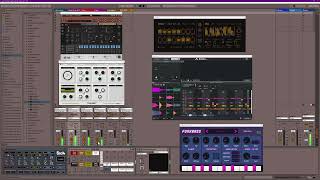 Ableton Live - Jammin w/ plugins (Beat Shaker, Microtonic, Fors Opal, Atlas 2, Funkbass, & Transit)