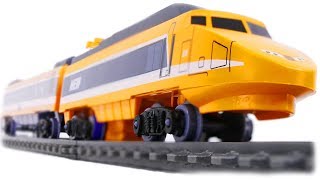 MST Megapolis Speed Train Orange High-Speed Passenger Train