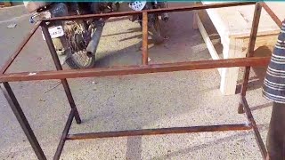 how to make 2/4ft Iran table in square pipe Walding technique011#welding # cutting # organ welding #