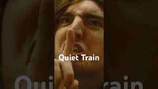 Quiet Train. #quiet #britishhumor #njtransit #subway #train  #trainride #comedy  #obnoxious #shorts