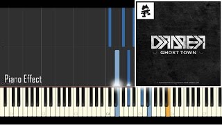 Draper - Ghost Town (Piano Tutorial Synthesia)