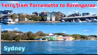 FERRY RIDE FROM PARRAMATTA RIVER TO BARANGAROO, DARLING HARBOUR