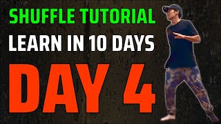 Day 4 of 10 Shuffle Dance Tutorial For Beginners: RUNNING MAN + CHARLESTON Learn How To Shuffle