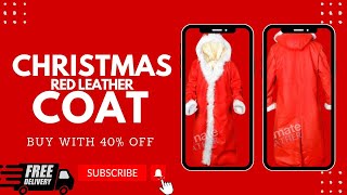 christmas Red leather costume | Order From Ultimate Leather uk