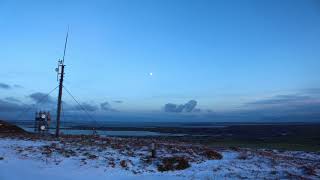 Kirkwall, Buzzing in the dark from snowy Wideford Hill