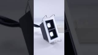 Mini SPOT para EMBUTIR en HORMIGÓN Tebo 2 Luces LED de Diseño Luz Cálida marca Lucente