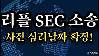 리플 SEC소송 법원사전심리 날짜 2월22일 확정! 암호화폐 비트코인 xrp xlm