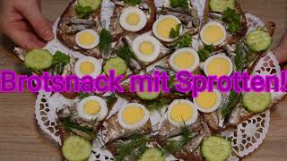 Бутерброды со шпротами!// Brotsnack mit Sprotten!#122