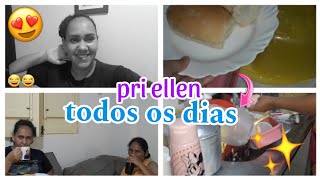 Pri Ellen todos os dias/vlog da noite☕🌃|CANAL PRI ELLEN OFICAL 🌈