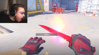 ohnePixel reacts to Fire Knife