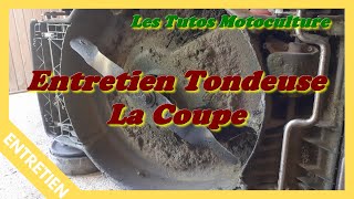 Entretien tondeuse , Partie 2 : La coupe ( support , lame , carter )