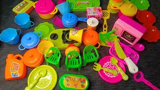 2 minutes satisfying with unboxing kitchen toys set ,  mini toy review | Asmr