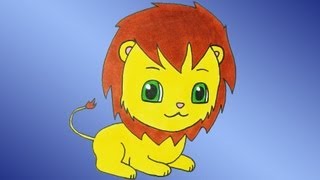 How to Draw a Cute Lion