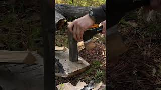 ASMR wood / firewood / woodcraft #survival #outdoor #bushcraft #woodworking #firewood